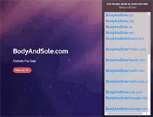 Tablet Screenshot of bodyandsole.com